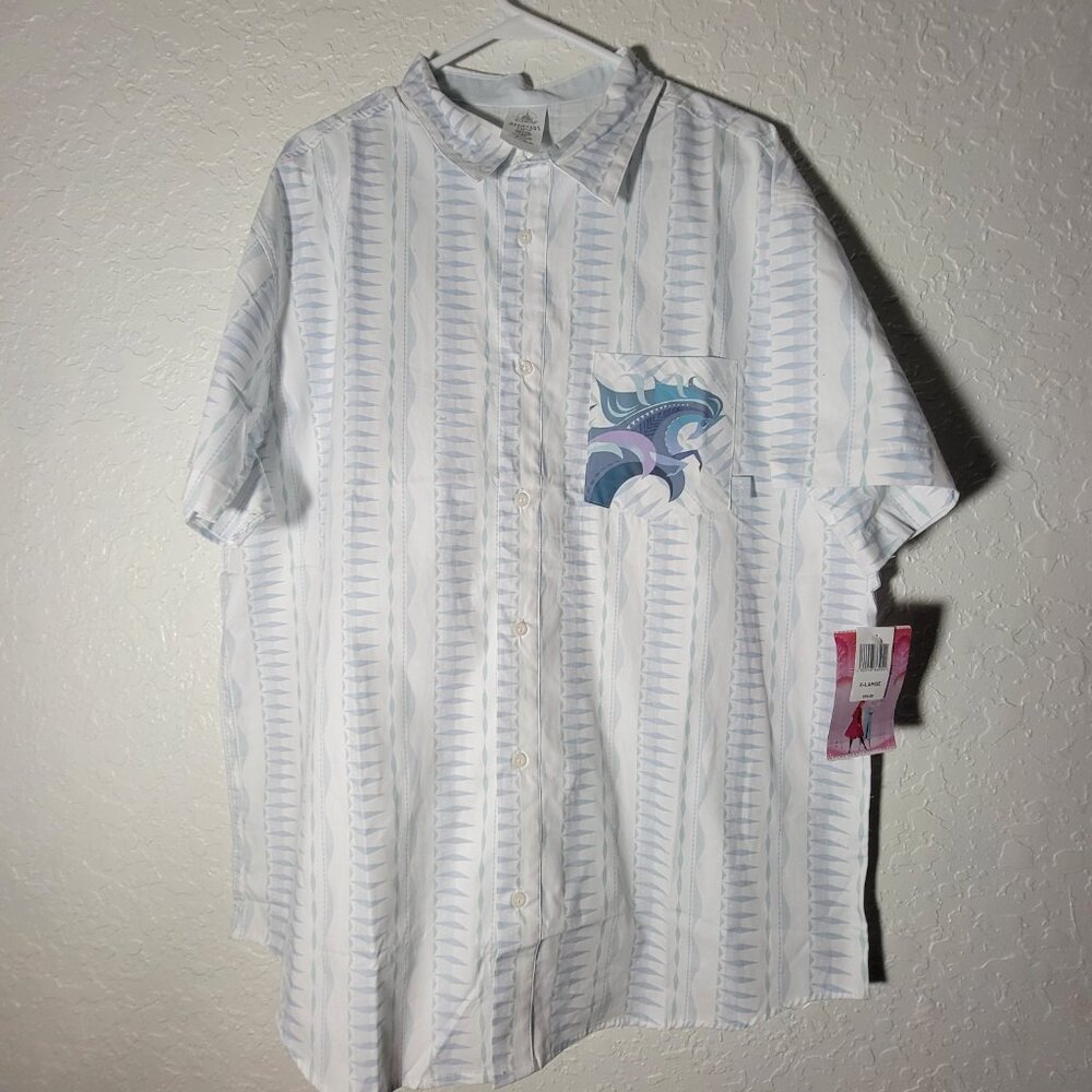 New Disney Frozen 2 Brittney Lee Cotton Breathable Horse Button Down Shirt XL